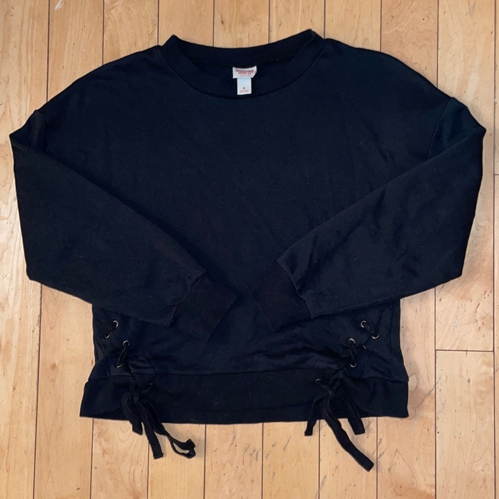 Merona lace-up sweatshirt